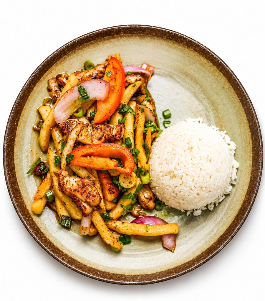 Saltado de Pollo